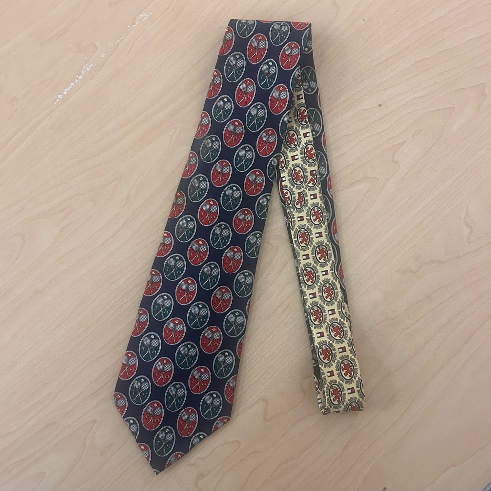 Vintage Tommy Hilfiger Tennis Pattern Tie